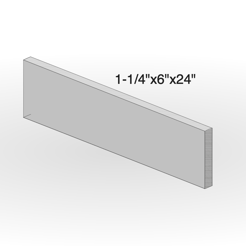Riser - Black Limestone - Riser - Natural - Saw Cut - 1-1/4"x6"x24" sketch