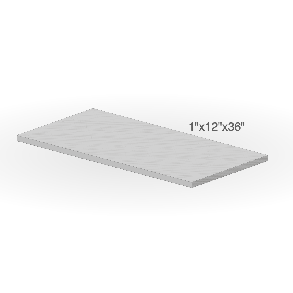 Edge Paver - Slate Grey Sandstone - 1"x12"x36" sketch
