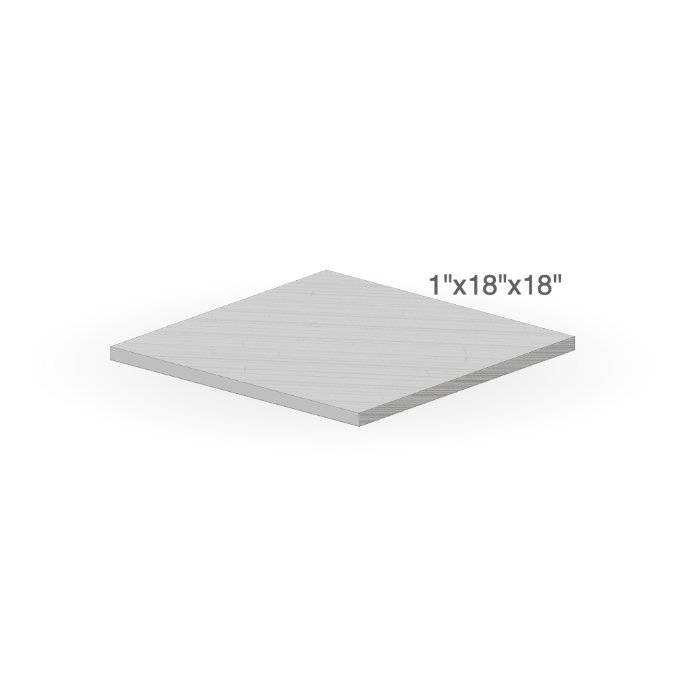 Paver - Venetian Mist Sandstone - Natural Edges M/Cut - 1"x18"x18" sketch