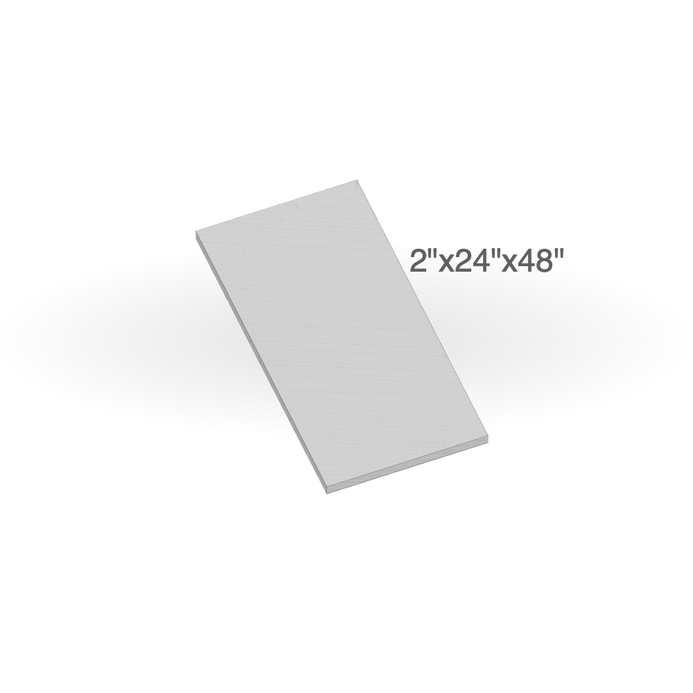 Jumbo Slab - Slate Grey Sandstone - All Sides Rockfaced - 2"x24"x48" sketch