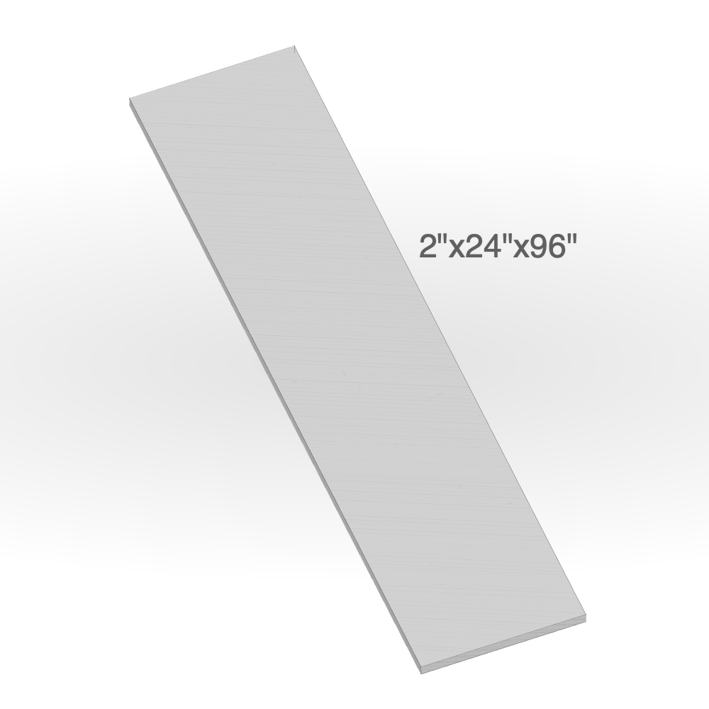 Jumbo Slab - Slate Grey Sandstone - All Sides Rockfaced - 2"x24"x96" sketch