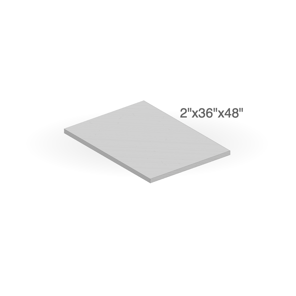 Jumbo Slab - Slate Grey Sandstone - All Sides Rockfaced - 2"x36"x48" sketch