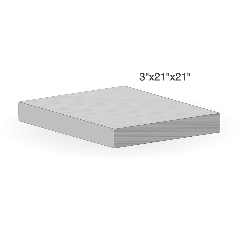 Pier Cap - Silver Valley Limestone - PierCap - Flamed - Antique - 3"x21"x21" sketch