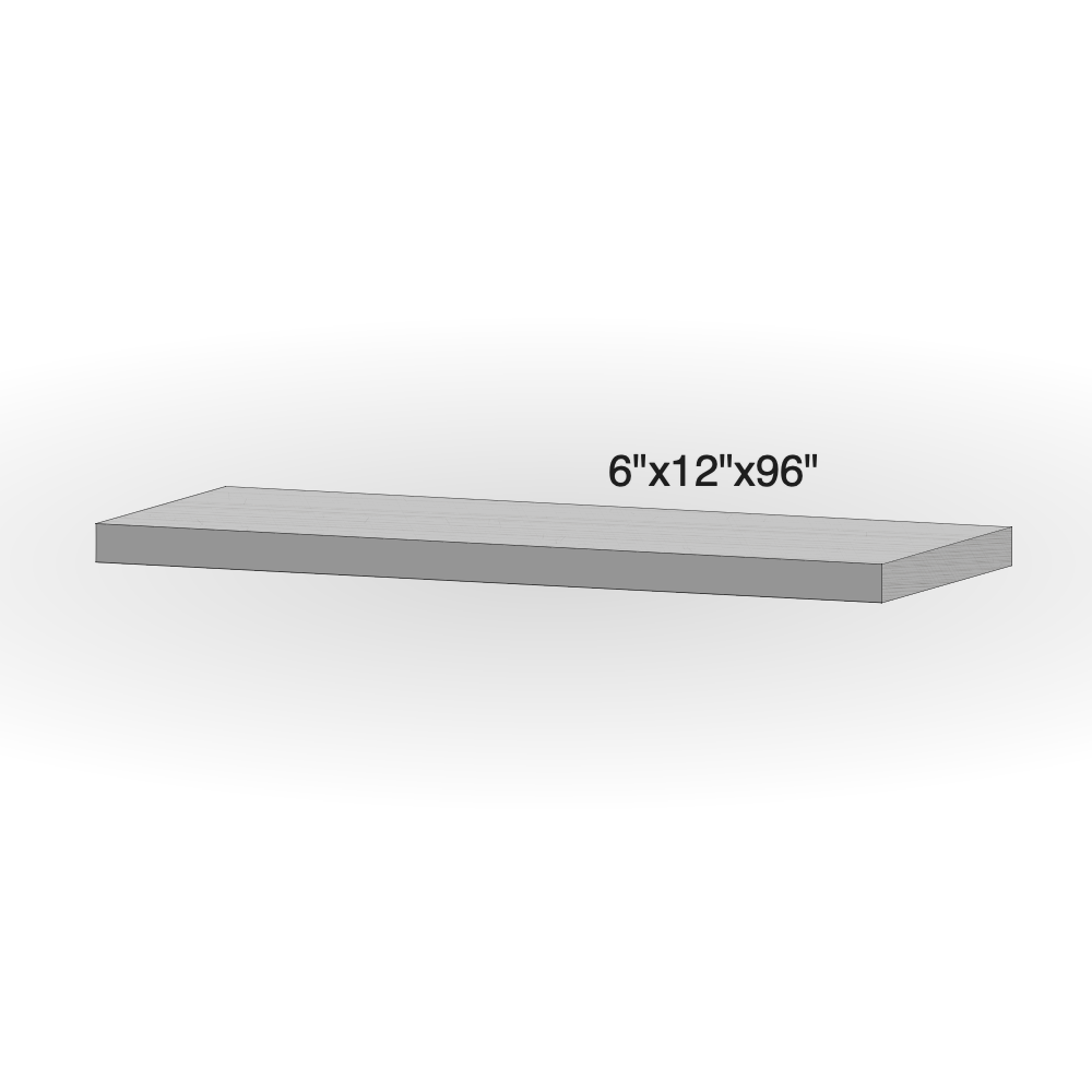 Step - Slate Grey Sandstone - 3 Edges Rockfaced, 1 Longside Sawn - 6"x12"x96" - Extra Large sketch