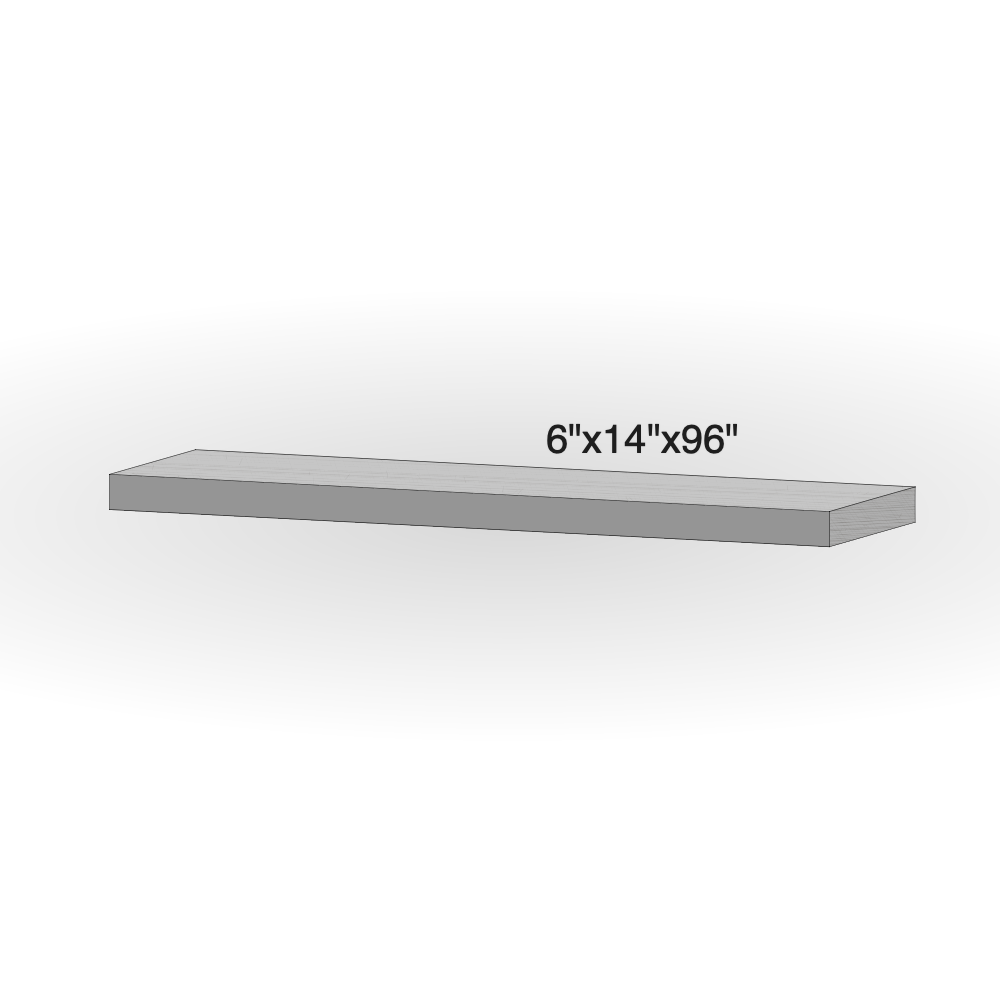 Step - Slate Grey Sandstone - 3 Edges Rockfaced, 1 Longside Sawn - 6"x14"x96" - Extra Large sketch