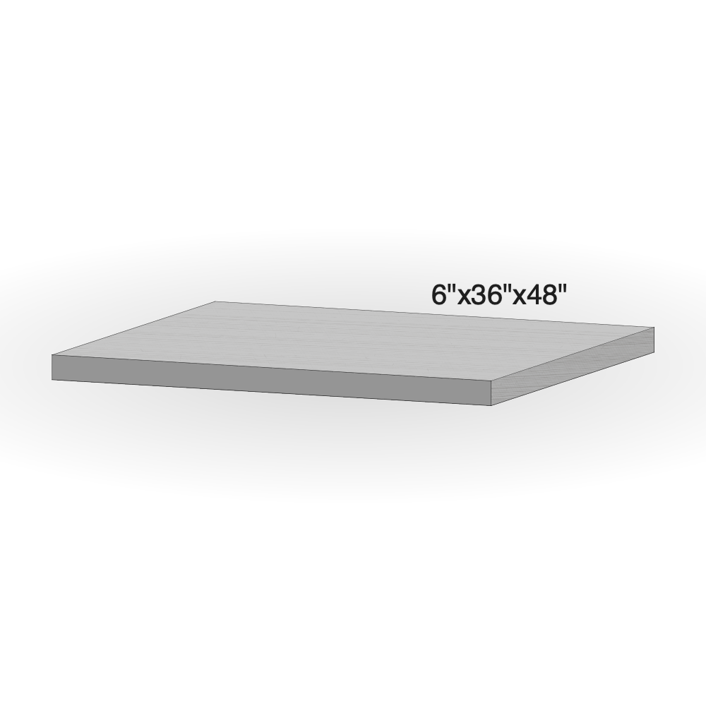 Step - Silver Grey Granite - 3 Edges Rockfaced, 1 Longside Sawn - 6"x36"x48"