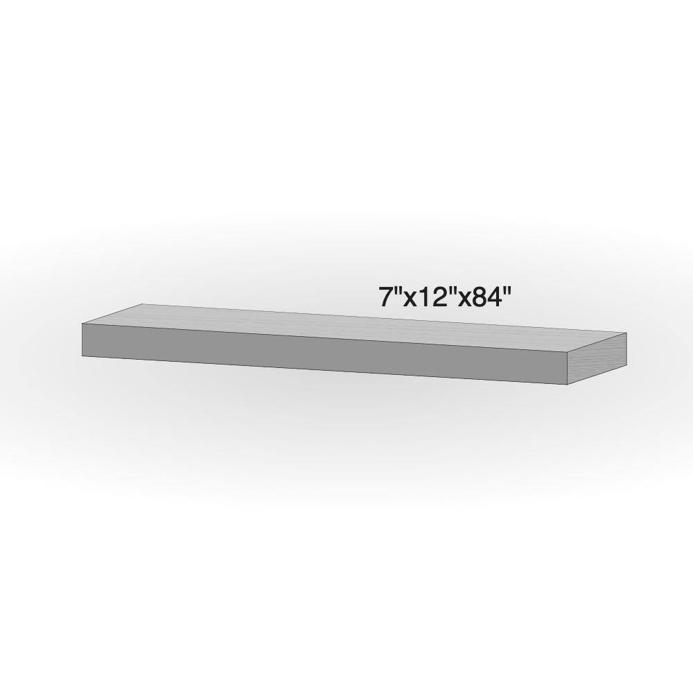 Step - Slate Grey Sandstone - 3 Edges Rockfaced, 1 Longside Sawn - 7"x12"x84" - Extra Large sketch