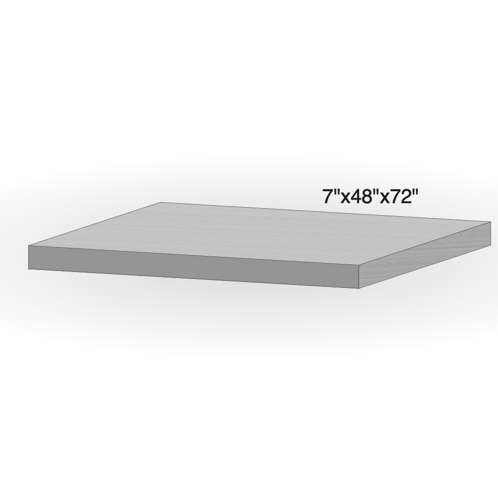 Step - Slate Grey Sandstone - 3 Edges Rockfaced, 1 Longside Sawn - 7"x48"x72" sketch