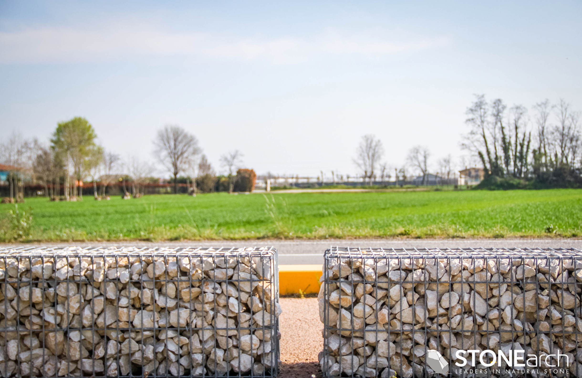 Stone Grid/Gabion Cage Baskets - C - 40x10xH20