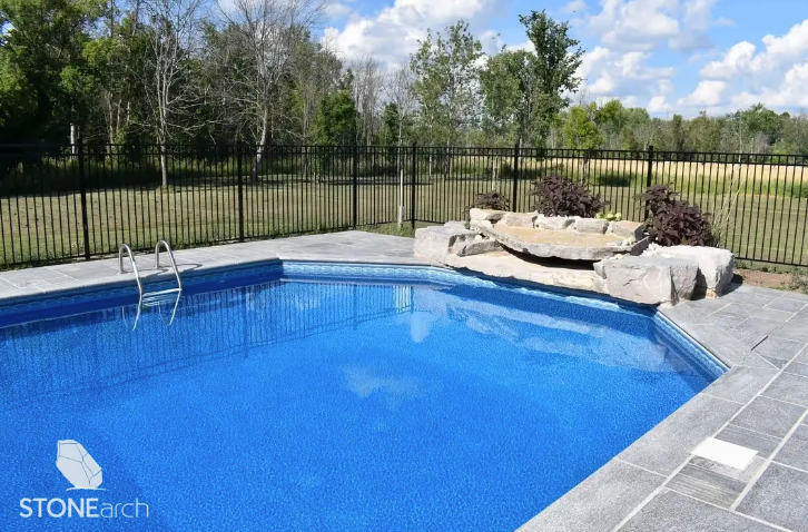 Paver - Alicante Black Granite - Flamed - Saw Cut - 1-1/4"x18"x24"
