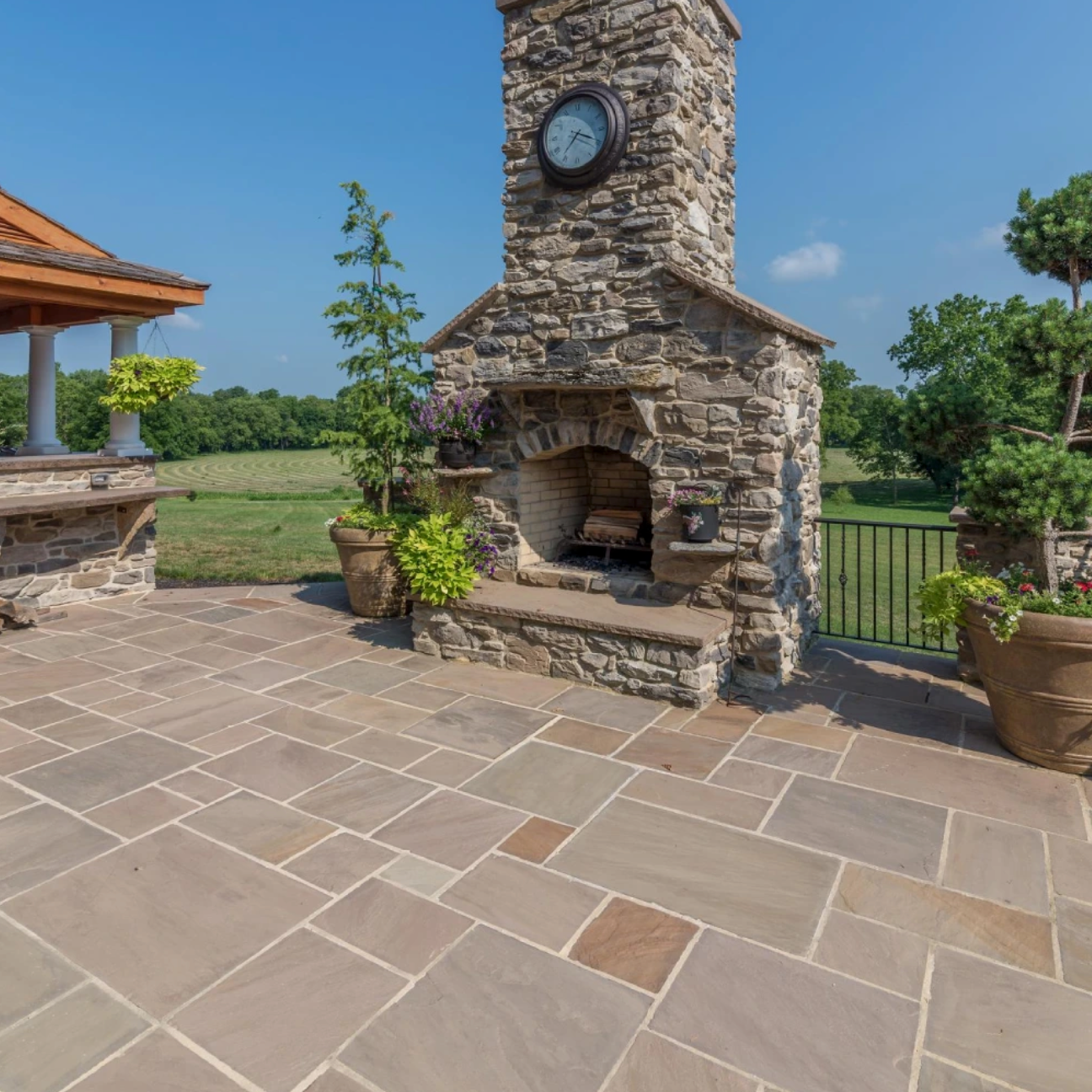 Step - Autumn Brown Sandstone - 3 Edges Rockfaced, 1 Longside Sawn - 6"x12"x48"