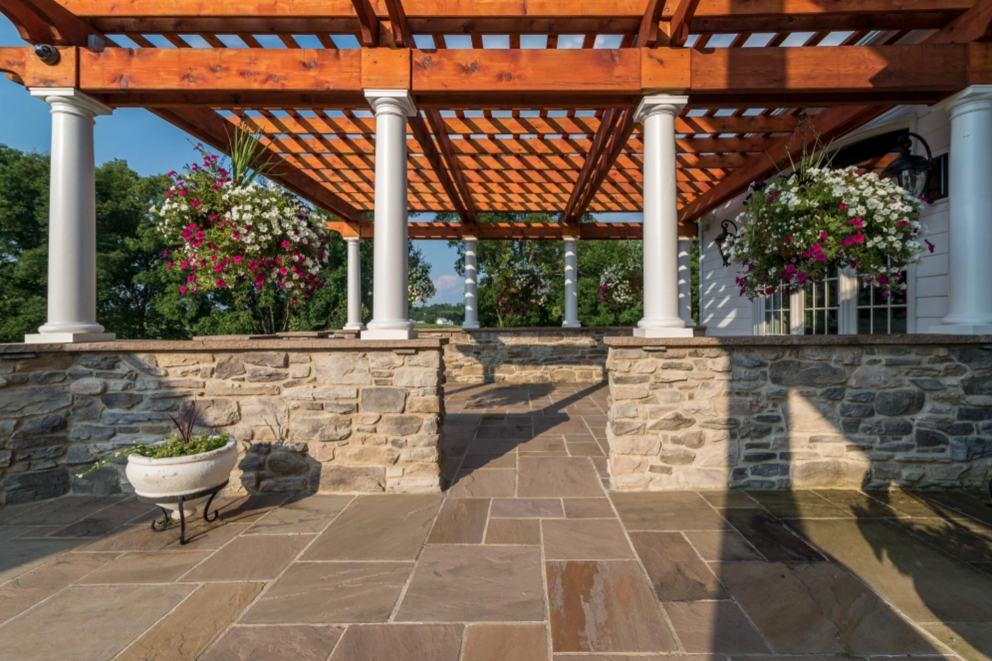Coping - Autumn Brown Sandstone - 3 Edges Sawn, 1 Longside Rockfaced - 2"x14"x72"