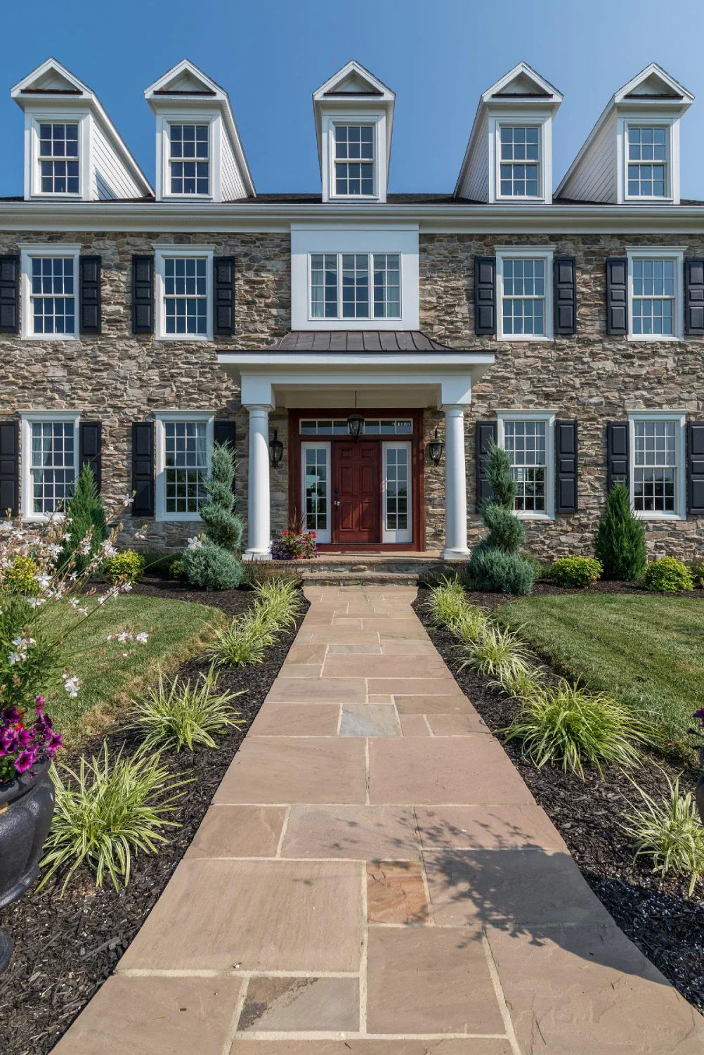 Step - Autumn Brown Sandstone - 3 Edges Rockfaced, 1 Longside Sawn - 6"x12"x48"