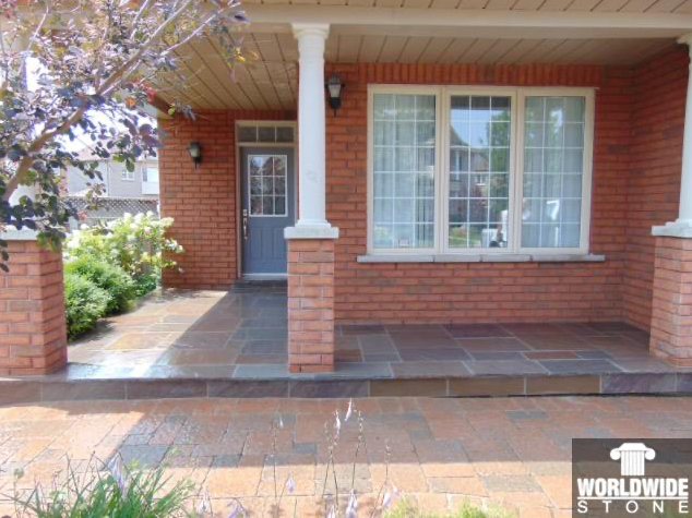 Coping - Autumn Brown Sandstone - 3 Edges Sawn, 1 Longside Rockfaced - 2"x14"x72"