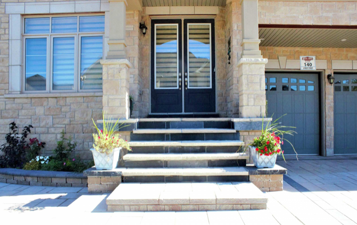 Coping - Beige Sandstone - 3 Edges Sawn, 1 Longside Rockfaced - 2"x16"x48"