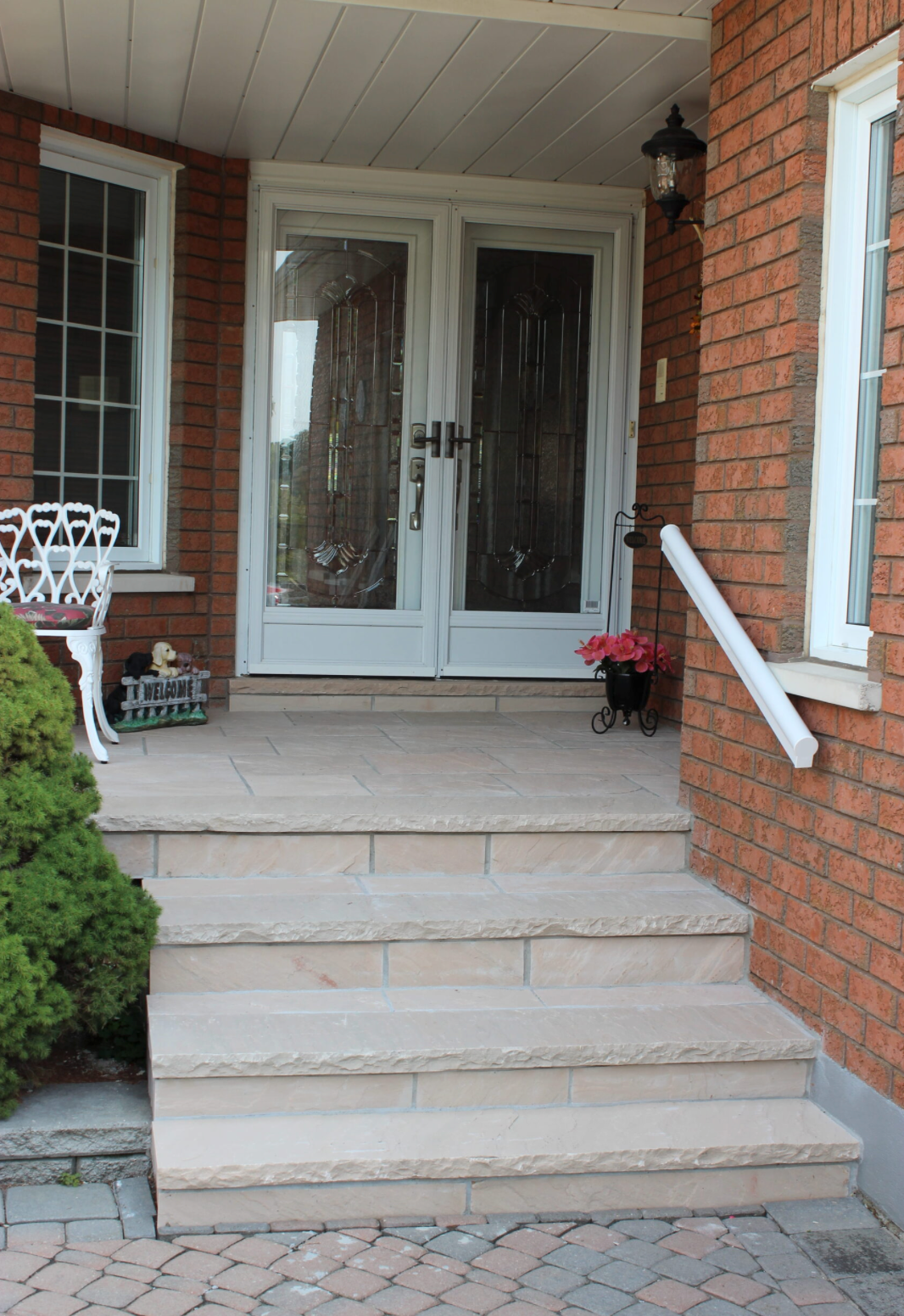 Coping - Beige Sandstone - 3 Edges Sawn, 1 Longside Rockfaced - 2"x12"x96"