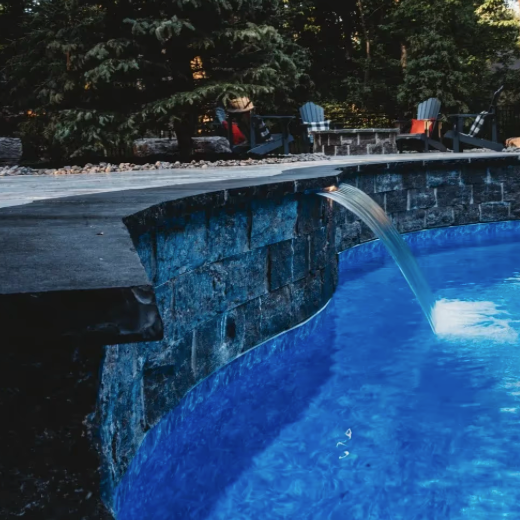 Coping (Pool) - Black Limestone - Cal - Bullnose - 2"x12"x72"