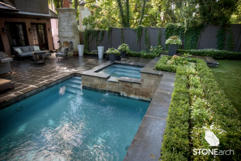 Coping (Pool) - Black Limestone - Cal - Bullnose - 2"x12"x48"