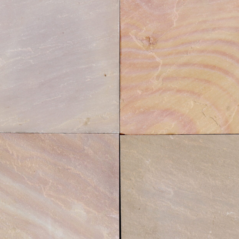 Wall Coping - Bronte Sandstone - All Edges Rockfaced - 2"x14"x60" swatch