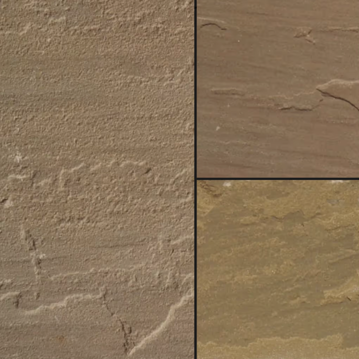 Paver - Brown Sandstone - Natural - Saw Cut - 1-1/4"x12"x24" swatch