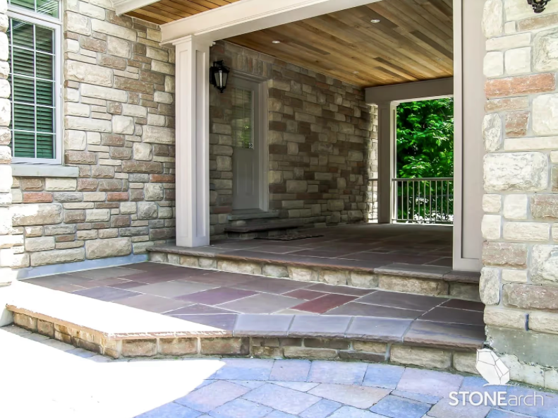 Paver - Brown Sandstone - Natural - Saw Cut - 1-1/4"x12"x12"