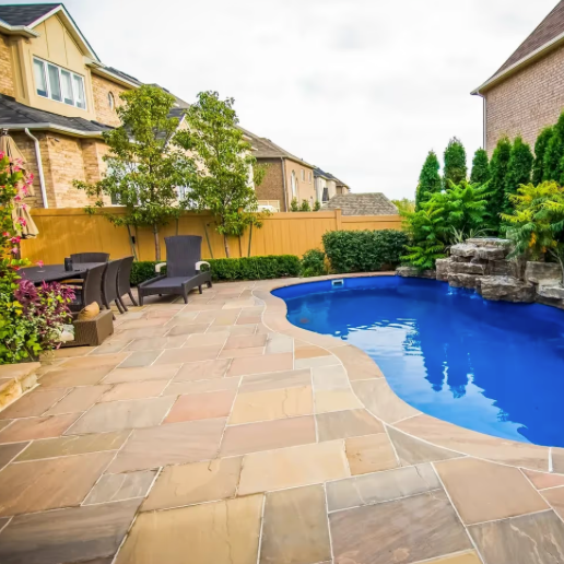 Paver - Brown Sandstone - Natural - Saw Cut - 1-1/4"x18"x18"