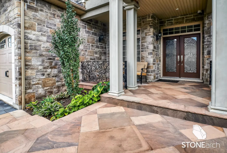 Paver - Brown Sandstone - Natural - Saw Cut - 1-1/4"x12"x12"