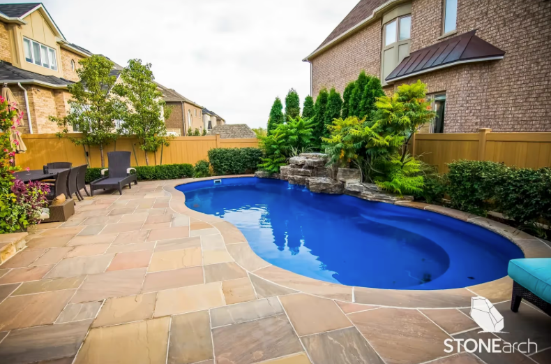 Coping (Wall - RF) - Brown Sandstone - Natural - Rock Cut - 2"x14"x48"