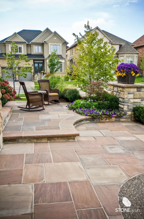 Paver - Brown Sandstone - Natural - Saw Cut - 1" - Combo