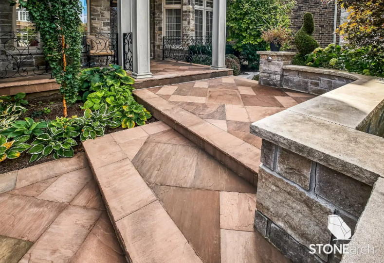 Coping - Brown Sandstone - Natural - Rock Cut - 2"x16"x72"