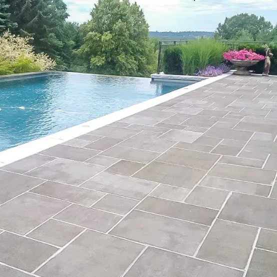 Coping - Carbon Basalt - Flamed - Rock Cut - 2"x12"x48"