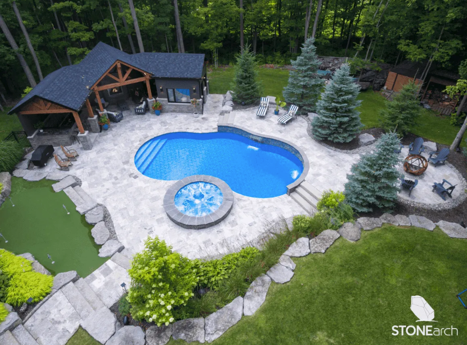 Paver/Cobble - Gray MixTravertine - Cobble - Tumbled - French Patternx1-1/4""