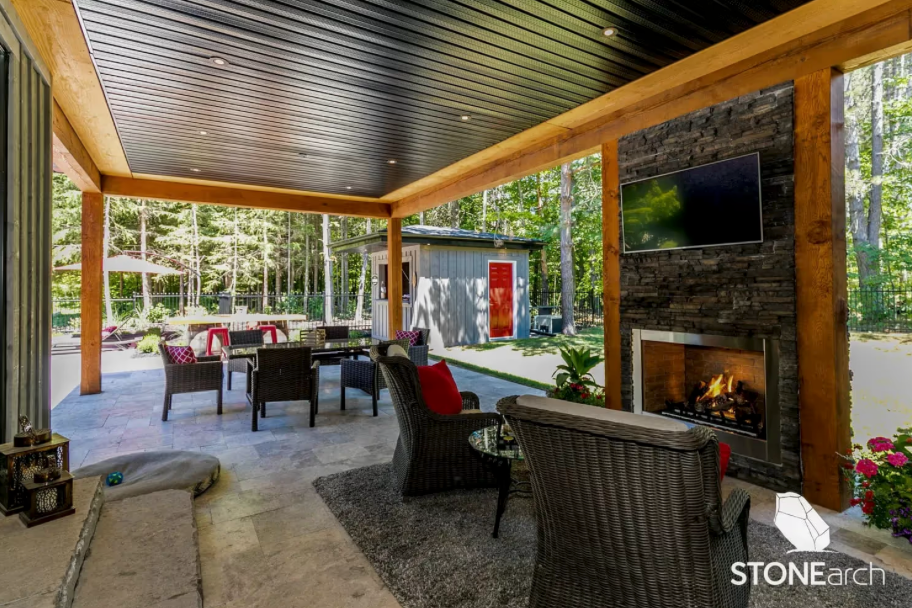 Coping - Gray Mix Travertine - Honed - Saw Cut - 2"x12"x48"