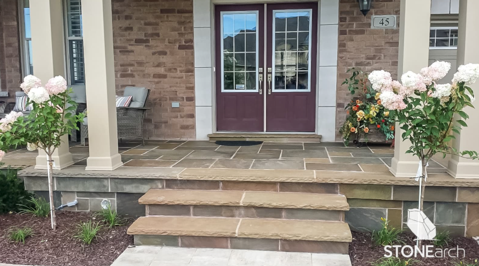 Paver/Cobble - Gray Mix Travertine - Cobble - Tumbled - 1-1/4"x16"x24"