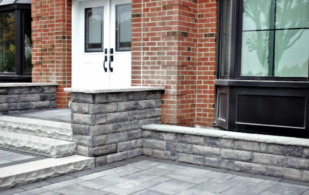 Coping - Grey Sandstone - 3 Edges Sawn, 1 Longside Rockfaced - 2"x12"x60"
