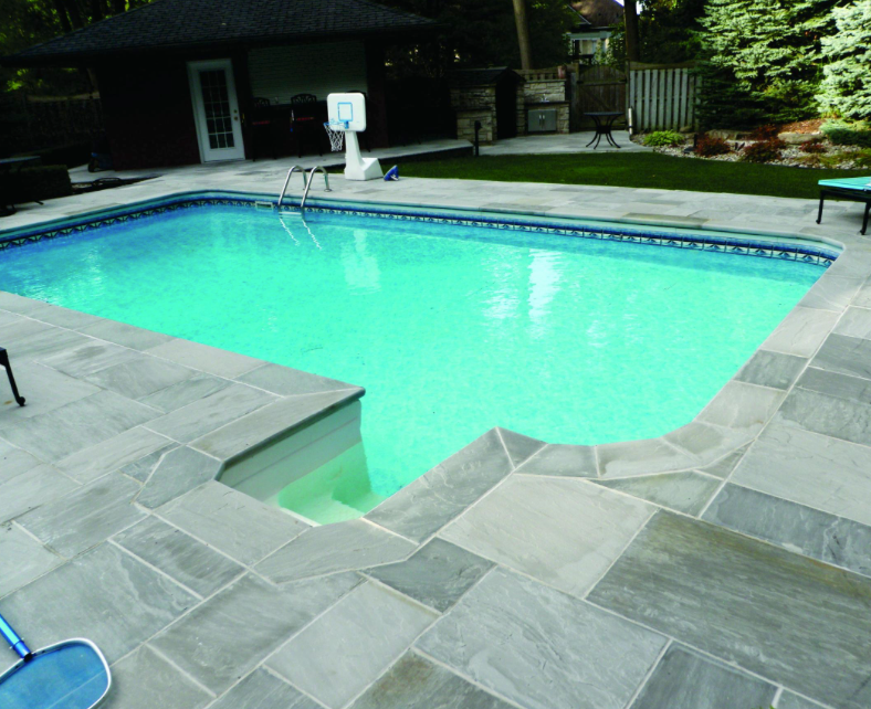 Step - Grey Sandstone - 3 Edges Rock Face, 1 Longside Sawn - 6"x12"x48"