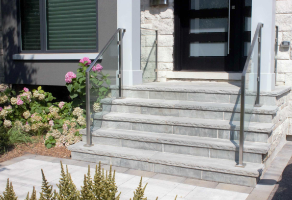 Coping - Grey Sandstone - 3 Edges Sawn, 1 Long Rock Face - 2"x14"x48"