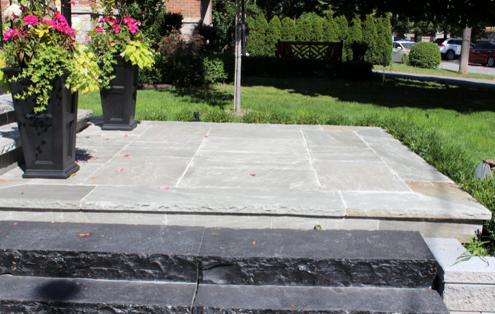 Coping - Grey Sandstone - 3 Edges Sawn, 1 Longside Rockfaced - 2"x12"x60"