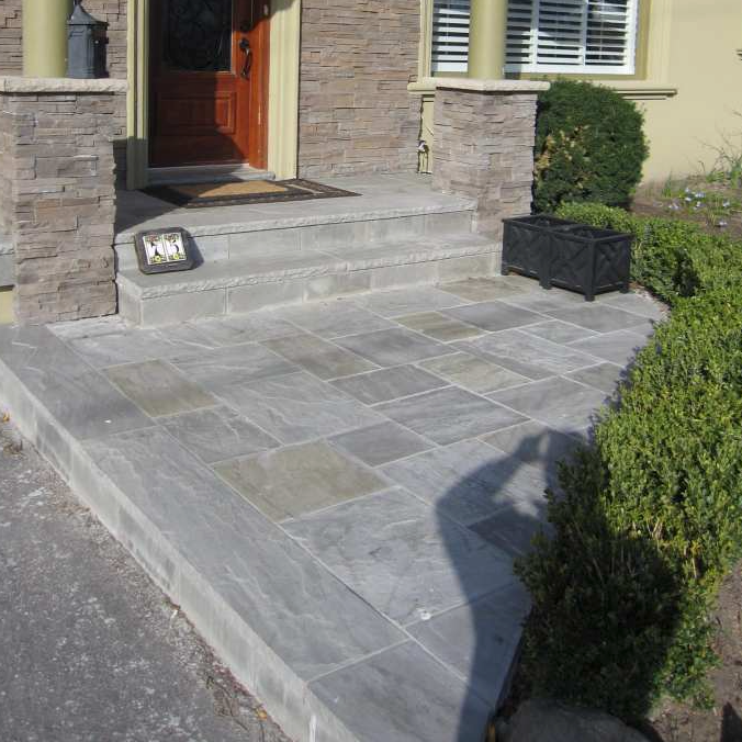 Coping - Grey Sandstone - 3 Edges Sawn, 1 Long Rock Face - 2"x14"x72"
