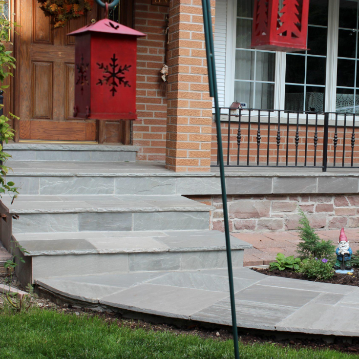 Step - Grey Sandstone - 3 Edges Rock Face, 1 Longside Sawn - 6"x6'x36"