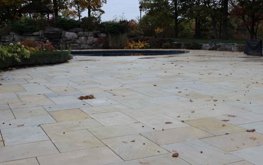 Coping - Ivory Sandstone - 3 Edges Sawn, 1 Longside Rockfaced - 2"x14"x48"