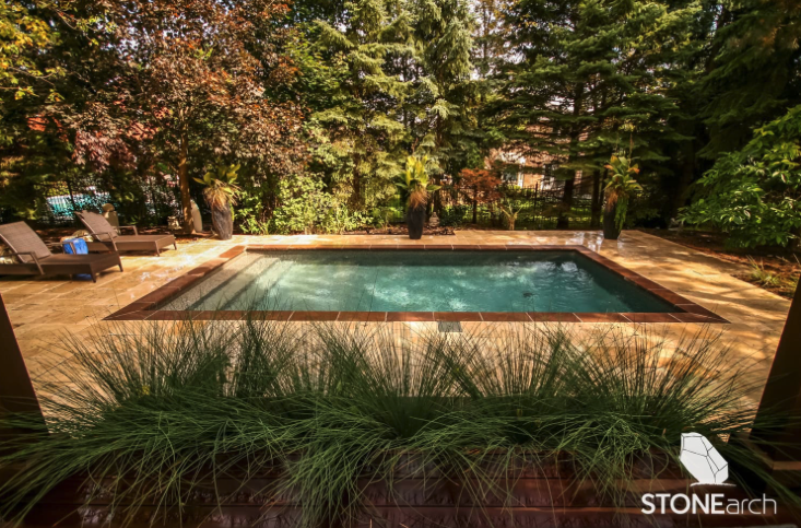 Coping - Ivory MixTravertine - Straight Cut - 2"x14"x48"