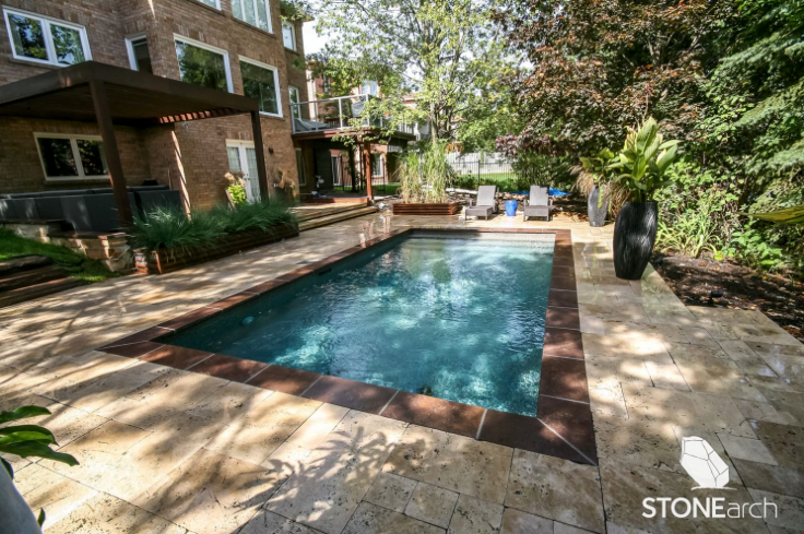 Coping - Ivory Mix Travertine - Straight Cut - 2"x12"x48"