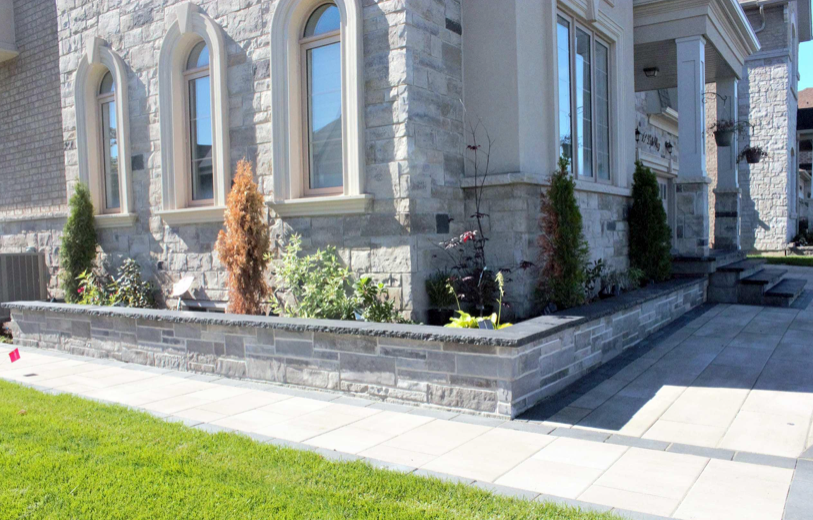 Coping - Kota Black Limestone - 3 Edges Sawn, 1 Longside Rockfaced - 2"x14"x60"