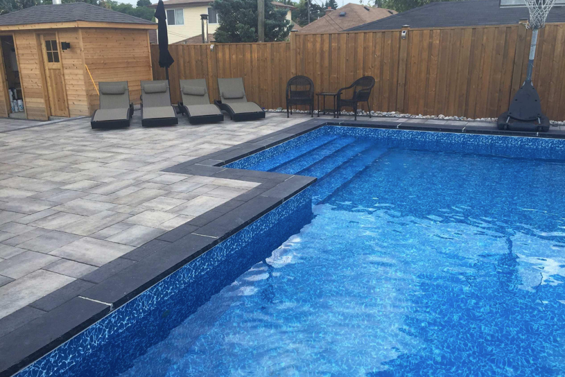 Coping - Kota Black Limestone - 3 Edges Sawn, 1 Longside Rockfaced - 2"x14"x60"