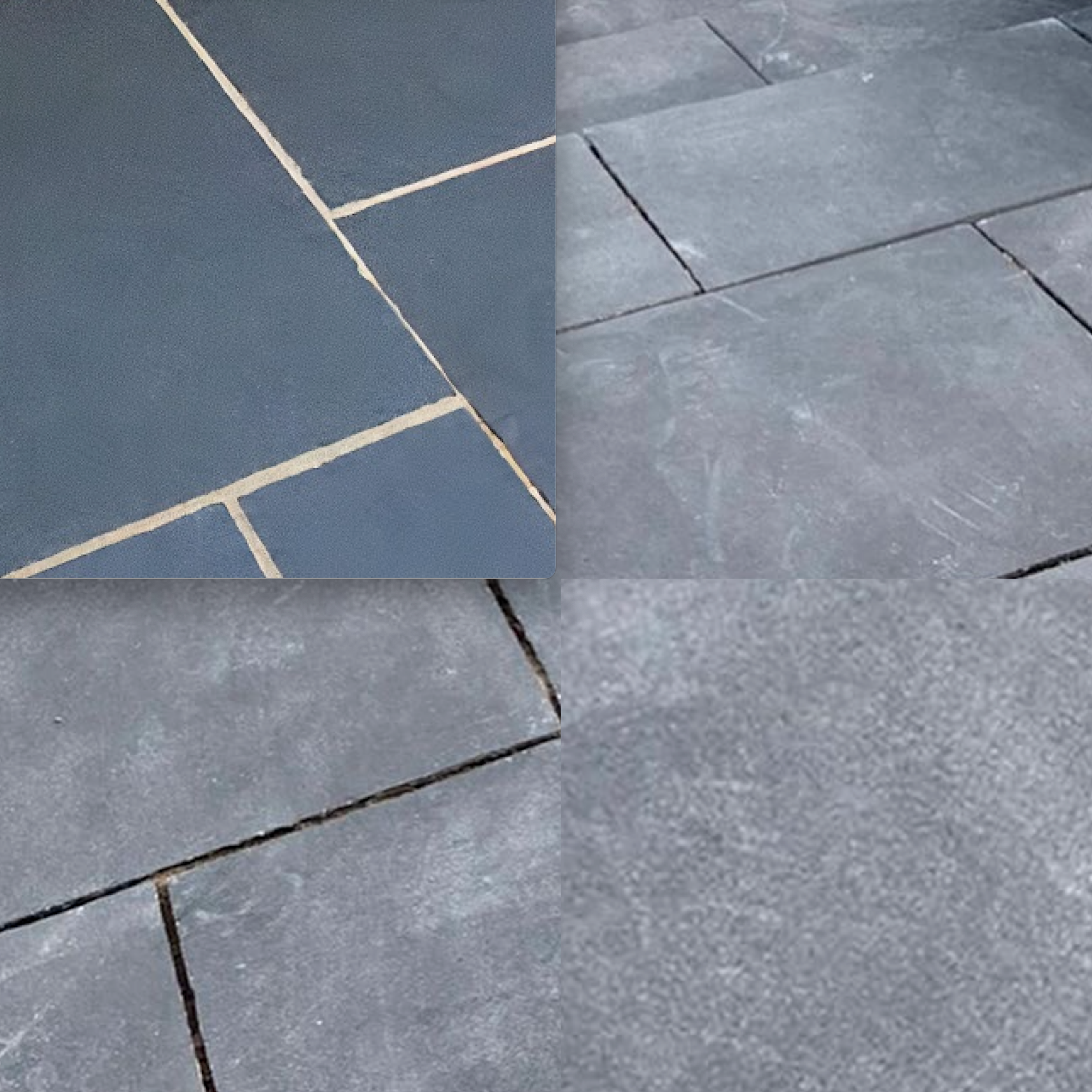 Coping - Kota Black Limestone - 3 Edges Sawn, 1 Longside Rockfaced - 2"x14"x60" swatch