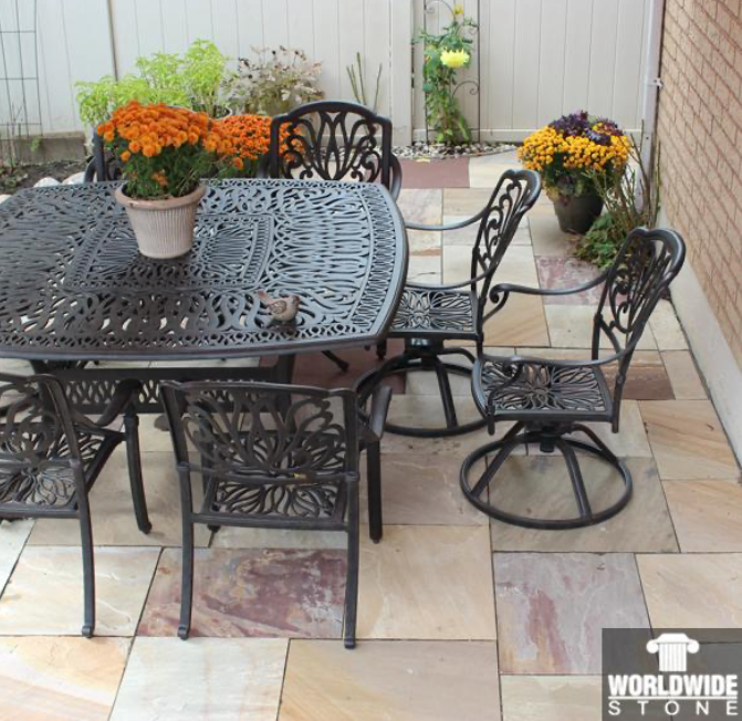 Coping - Lavender Sandstone - 3 Edges Sawn, 1 Longside Rockfaced - 2"x14"x48"
