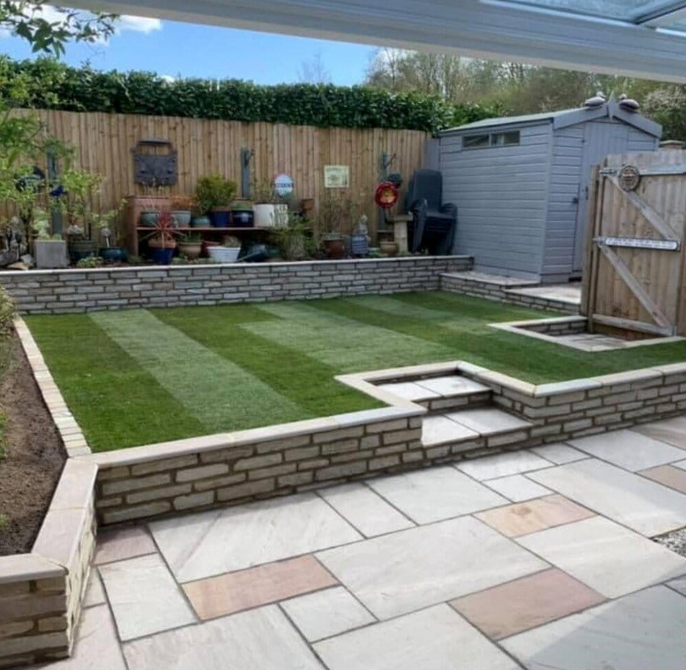 Coping - Lavender Sandstone - 3 Edges Sawn, 1 Longside Rockfaced - 2"x16"x60"