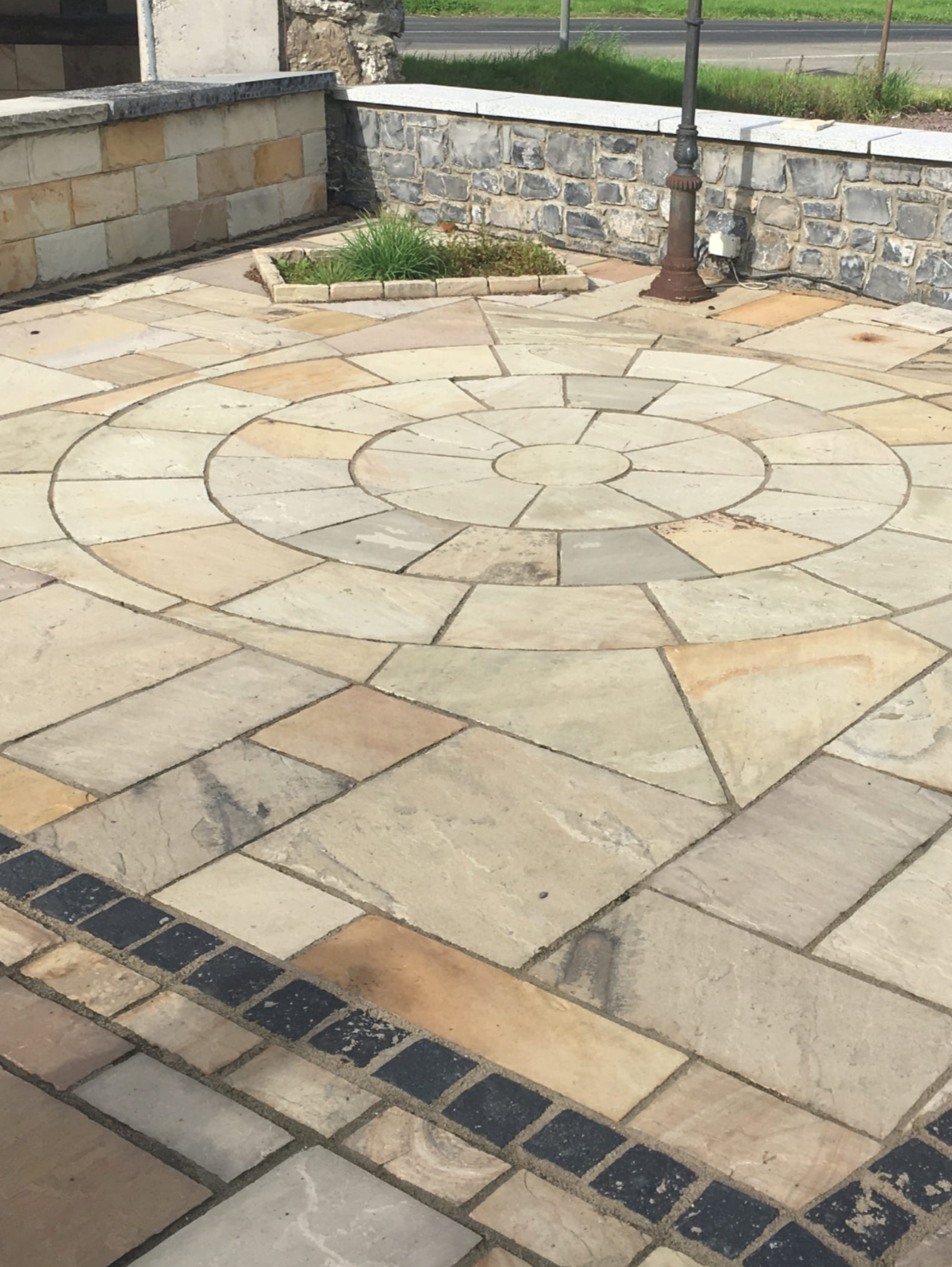 Coping - Mint Sandstone - 3 Edges Sawn, 1 Longside Rockfaced - 2"x14"x48"