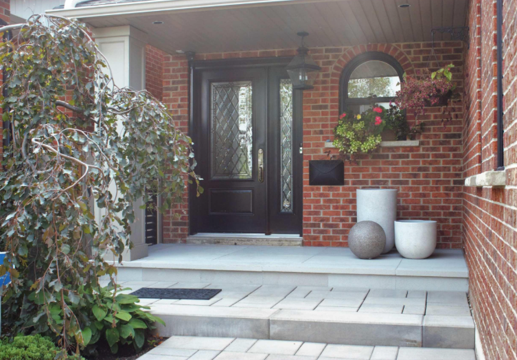 Coping - Misty Grey Sandstone - 3 Edges Sawn, 1 Longside Rockfaced - 2"x12"x48"